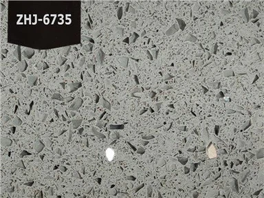 Mousserende grå kvartssteinplate