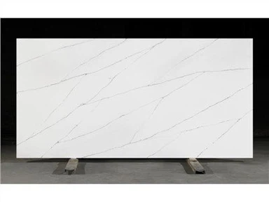 hvit marmor ser kvarts benkeplater med svart veining